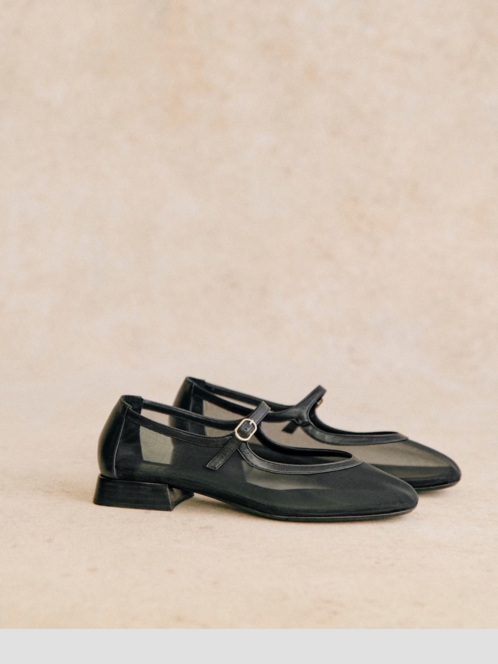 Sezane aubane mesh flats